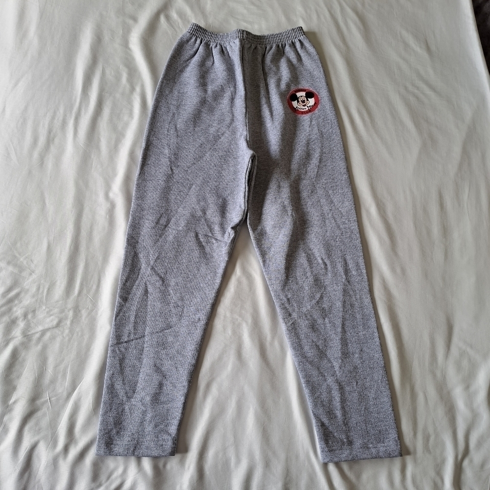 Disney Store Mickey Mouse Club size Medium gray sweatpants New